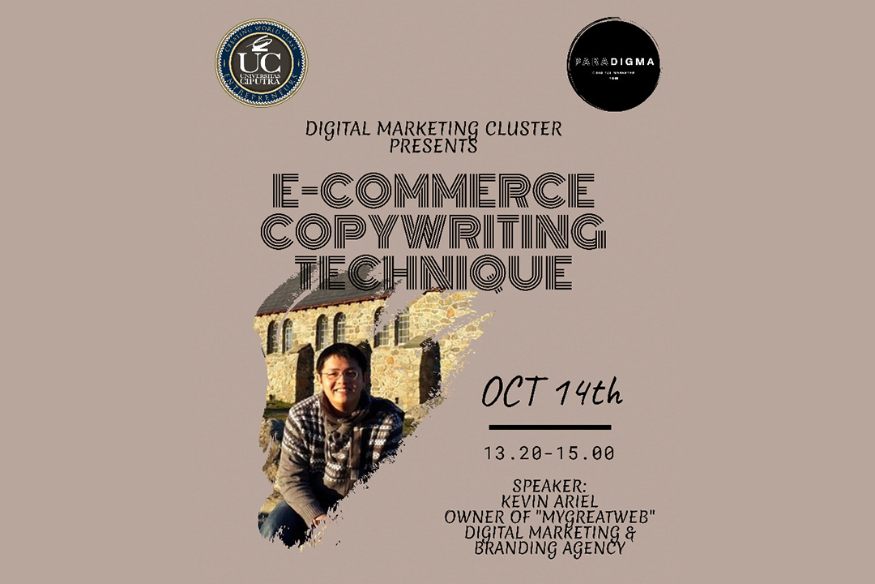 MK Cluster - Digital Marketing #1 "E-Commerce Copywriting Technique"